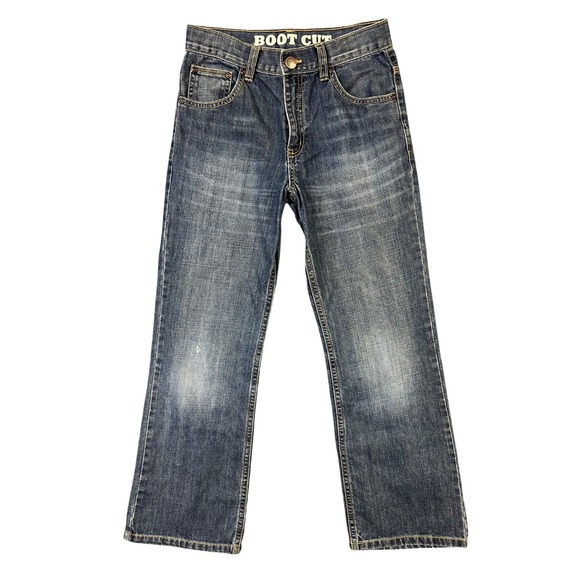 Gymboree Other - Gymboree Bootcut Jeans‎ Boys Size 10 Blue Medium Wash Adjustable Waist Denim